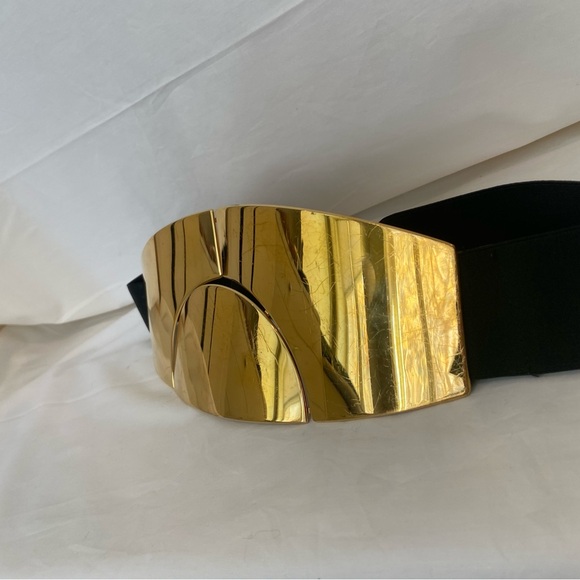 Lanvin  Galvanised gold colored brass metal belt. main image 7